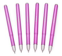 Zebra Zge Gel Inchiostro Bastone Penne - Metallico Barile - 0.7mm Rosa - 6 Set