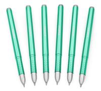 Zebra Zge Gel Inchiostro Bastone Penne - Metallico Barile - 0.7mm Verde - 6 Set