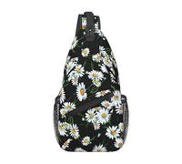 Zebrato arcobaleno colorato adatto per sport, corsa, viaggi, attività all'aperto borse a tracolla da uomo e donna, Margherita di bellezza, Taglia unica, Retro