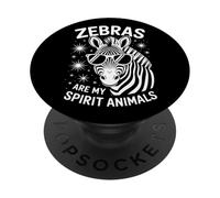 Zebre Spirito Animali Divertente Zebra PopSockets PopGrip Adesivo