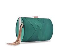 zebrum Pochette da sera da donna, Borsa da donna Pochette da donna, Ottima scelta regalo (nappa verde scuro-elegante