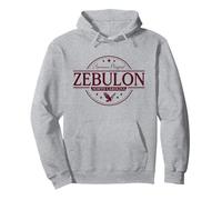 Zebulon North Carolina - Etichetta Zebulon NC Felpa con Cappuccio