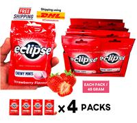 Zecche da masticare Wrigley Eclipse sapore di fragola 45 g confezione...