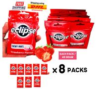 Zecche da masticare Wrigley Eclipse sapore di fragola 45 g confezione...