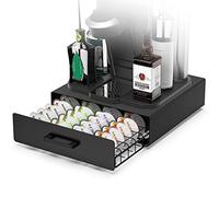 ZECENN Cassetto portaoggetti per capsule Bartesian, porta capsule per Bartesian e BEV di BLACK+DECKER, contiene 40 cialde, organizer da bancone, accessori in Ferro Nero