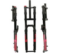 ZECHAO DH FORCHIO SUSPENSIONE DOCKILL 26 27,5 29in, smorzamento della Bicicletta Freno a Disco 1-1/8 "FORCHIO Anteriore A Doppio SCHEGNO 160mm Viaggia da 15 mm Attraverso l'asse Forcella Anteriore (C