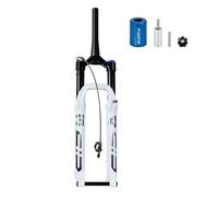 ZECHAO Forcella Ammortizzata Ad Aria Montagna 26/27,5 Pollici, Escursione 140 MM Perno Passante Freno A Disco in Lega Controllo della Spalla Forcella Ammortizzata for Bicicletta 1-1/2"(Tapered Remote