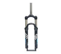 ZECHAO Mountain Bike Suspension Fork, 26/27.5/29 Pollici in Lega di Alluminio Forcella Meccanica 1-1/8" Controllo della Spalla Corsa 100mm Disc Brake Nero Forcella Anteriore (Color : Black Blue, Siz