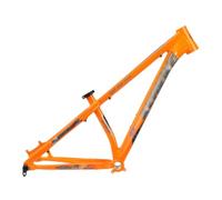 ZECHAO Telaio for Mountain Bike Boost 12 * 148 MM, Telaio for Bici Pendenza in Lega di Alluminio 26/27,5 Pollici Assorbimento degli Urti Integrato con Morsetto for Tubo Sella(Orange)