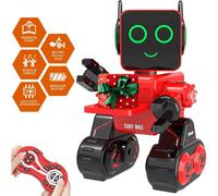 Zechuan Robot Toy for Kids Remote Control e Intelligent Programming RC Robot Music Dancing Talk Play with Kids come regalo per Gril e Boy (Red)