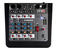 ZED-6 mixer analogico a 6 input (2 Mic/Line, 2 Stereo) per musicisti, cantanti, locali