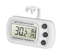 ZEDACA® Mini termometro digitale elettronico LCD Indicatore sensore impermeabile Frigorifero Misuratore di temperatura elettronico dedicato da cucina con magnete e gancio-Nero