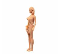 ZEDACAKAI 1/35 Figura Ragazza carina in accappatoio Modello Scena in miniatura GK Bisogno di essere Colorato Da YourselfNo5