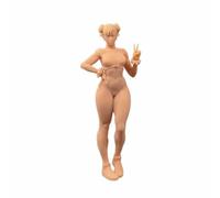 ZEDACAKAI 1/64 Figura Anime boxe ragazza che indossa una bellezza qipao modella scena in miniatura GK bisogno di essere colorato da te stesso No4