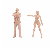 ZEDACAKAI (2 Pz) 1/35 Figura Femminile Agente Segreto Modello Miniatura Sexy agente femminile con una pistola Bisogno di essere Colorato Da Solo