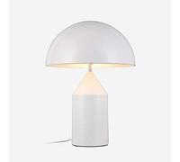 ZEDARO Lampada da tavolo a fungo, lampade da scrivania a LED da architetto moderno da 13,7", decorazioni di lusso in metallo cromato nordico con luce bianca calda