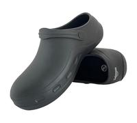 Zedazoom Cucina Scarpe Lavoro Chef Punta d'Acciaio Smashproof Scarpe Sicurezza Zoccoli Antiscivolo per Uomini Donne