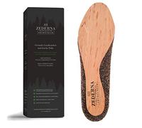 Zederna Orthofresh 2.0 - plantare ortopedico in cedro e sughero per piedi asciutti, comodo e salutare. Supporto per piedi stressati. Solette in cedro per uso quotidiano lavoro/tempo libero.
