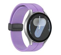 ZEDEVB Cinghia di silicone originale per samsung galaxy orologio 6 cassic 43mm 47mm 5pro da 45 mm orologio Fe 4 5 6 7 40 44 mm Bracciale a fibbia magnetica Bracciale(Purple-B,For Watch 4 Series)