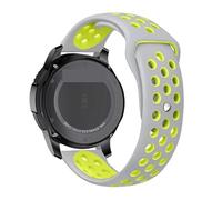 ZEDEVB Cinturino per orologio 20mm 22mm per Galaxy Watch 3 45mm/42mm/Active-2 Gear S3 Frontier braccialetto in silicone per Huawei GT/2/2e cinturino 46mm(Gray-yellow,22mm watch band)