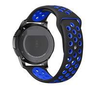 ZEDEVB Cinturino per orologio 20mm 22mm per Galaxy Watch 3 45mm/42mm/Active-2 Gear S3 Frontier braccialetto in silicone per Huawei GT/2/2e cinturino 46mm(Black blue,20mm watch band)
