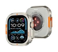 ZEDEVB Metal Case for Apple Watch Ultra 2 49mm Series 10 46mm Protector Case Aluminum Cover Bumper Frame for IWatch Series 10 9 8 7 6 5 4 SE Watch Cases(Titanium,Ultra 2-1 49mm)