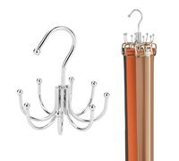 ZEDODIER Gancio per cintura, confezione da 2 organizer per accessori per armadio, capacità massima di 24 oggetti, gancio per cintura, reggiseno, canottiera, cravatta, sciarpa, borsa