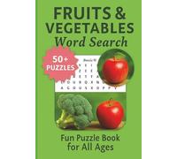 ZeDX Premium Word Search Puzzle Book: Fruits and Vegetable themed (over 50 Puzzles):Enjoy solving each one by one with our Premium Edition