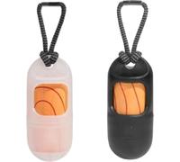 Zee.Dog Porta Sacchetti Igienici per Cani Poop Bag 2.0 +1 Roll 10 x 4 cm Nero