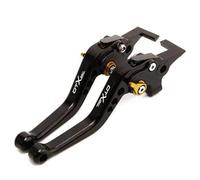 ZEEBQHKLW Motociclo Leve Frizione Freno Corte Regolabili per Moto per KYMCO DTX360 DTX 360 Dtx360 2022 2023 2024 Accessori(Black Gold)