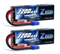Zeee 2S Lipo 7200mAh 7.4V 120C con spina EC5 Batteria RC hardcase(2 pezzi)
