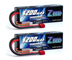 Zeee 2S Lipo Batteria 7,4V 50C 5200mAh RC Batteria Hardcase con Connectore Deans T Spina per RC Evader BX RC Veicolo Auto LKW Truggy RC Nave RC Modells RC Hobby (2 pezzi)
