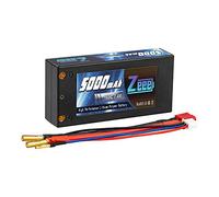 Zeee 2S Lipo Batteria da 7,4 V 100C 5000 mAh Hardcase RC Batteria con connettore 4.0 mm per Deans T per Auto RC Camion Aereo Elicottero Barca Buggy Ala