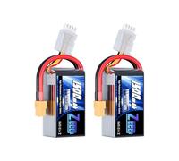 Zeee 3S Lipo 11,1V 120C 1500mAh Batteria con Connectore XT60 per FPV Racing UAV Drone Veicolo a quattro assi elicottero RC Nave Veicolo Modells (2 pezzi)