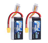 Zeee 3S Lipo 11,1V 50C 2200mAh Batteria RC corta con spina XT60(2pezzi)