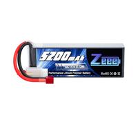 Zeee 3S Lipo 11,1V 50C 5200mAh Batteria RC con Connectore T Spina