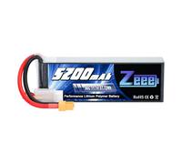 Zeee 3S Lipo 5200mAh 11,1V 80C RC Batteria con Connectore XT60 Spina