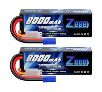 Zeee 3S Lipo Batteria 11,1V 100C 8000mAh Batteria RC Hardcase con Connectore EC5 Spina per RC Evader BX RC Veicolo Auto LKW Truggy RC Nave RC Modells RC Hobby (2 pezzi)