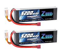 Zeee 3S Lipo Batteria 11,1V 60C 5200mAh Batteria RC con Connecttore Deans T Spina per RC FPV Racing UAV Drone Evader BX RC Veicolo Auto LKW Truggy RC Nave RC Modells RC Hobby (2 pezzi)