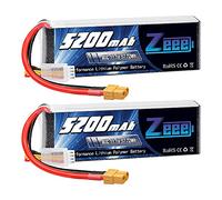 Zeee 3S Lipo Batteria 11,1V 80C 5200mAh RC Batteria con Connectore XT60 Spina per RC FPV Racing UAV Drone Evader BX RC Veicolo Auto LKW Truggy RC Nave RC Modells RC Hobby (2 pezzi)