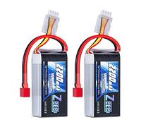 Zeee 3S Lipo Batteria 50C 2200mAh 11.1V Batteria Corta con Deans T Plug per RC Auto Camion RC Veicolo Barca RC Drone Aereo Quadcopter Elicottero FPV RC Hobby Modelli (2 Pezzi)