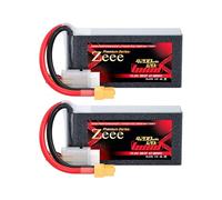 Zeee 3S Lipo Batteria Premium Serie 4200mAh 120C 11.4V Batteria Alta Tensione Corta con Spina XT60 Compatibile con Rock Crawler Elicottero Aeroplano Drone Boat Racing Modelli (2 Pezzi)