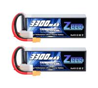 Zeee 4S Lipo 14,8V 50C 3300mAh RC Batteria con Connettore XT60 (2 pezzi)