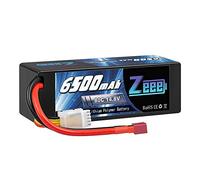 Zeee 4S Lipo 14.8V 80C 6500mAh Batteria RC Hardcase con connettore T | Batteria RC per auto RC, camion, carri armati RC, buggy, truggy da corsa per hobby