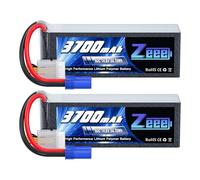 Zeee 4S Lipo Batteria 14,8V 60C 3700mAh RC Batteria con Connectore EC5 Spina per FPV Racing UAV Drone Veicolo a quattro assi elicottero RC Nave RC Veicolo RC Modells (2 pezzi)