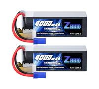 Zeee 6S Lipo Batteria 4000mAh 22.2V 100C RC Batteria con Spina EC5 per RC Auto RC Camion RC Auto Barca Elicottero Camion Truggy RC Hobby (2 Confezioni)