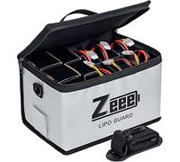 Zeee Lipo Safe Bag Borsa Ignifuga di Sicurezza per Batteria Lipo Grande Capacità Borsa Sicura con 10 Slot di Archiviazione (270 x 170 x 170 mm)