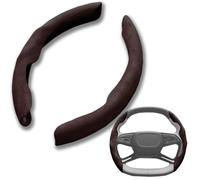 ZEEGII Coprivolante Auto per Lexus UX HEV 2019-2023 2024 2025, Coprivolante per Auto in Pelle Scamosciata, Protezione Volante, Design Segmentato A Farfalla, Antiscivolo Ultraleggero,D-02