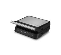 ZEEGMA Griglia Elettrica a contatto GRILL CHEF 3.0, 5 Programmi Piastre Estraibili Lavabile in Lavastoviglie Temperatura Regolabile Display, Potenza 2000 W, Riscaldamento Piastre Indipendente