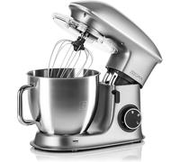 ZEEGMA Planeet Chef Impastatrice Planetaria con 7 velocità e 3 tipo di ganci di miscelazionedi, Potenza di picco: 2200W, Robot da cucina multifunzione con ciotola in acciaio inox da 6,5 litri